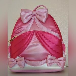 Loungefly Disney Cinderella Pink Gown Cosplay Mini Backpack NWT